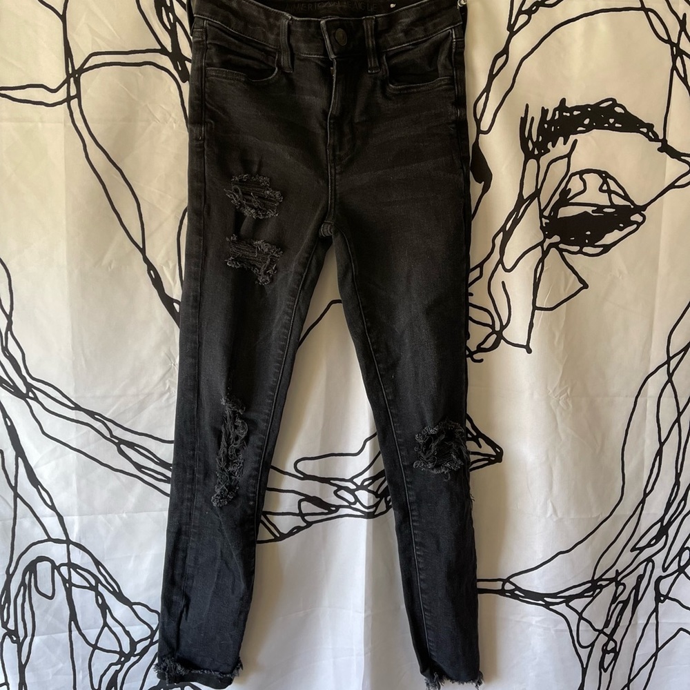 American Eagle Black Skinny Jeans
